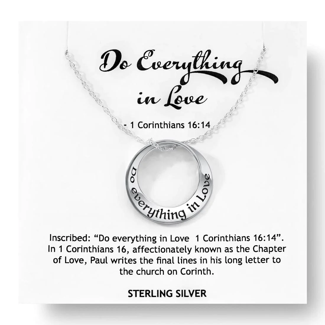 Do Everything In Love Sterling Silver Necklace - Image 2