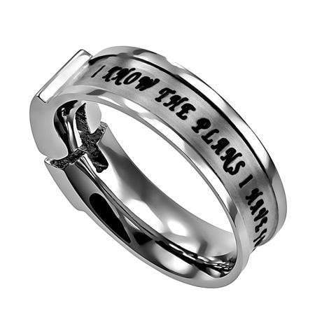 I Know The Plans Jeremiah 29:11 Canale Cross Ring - Image 2