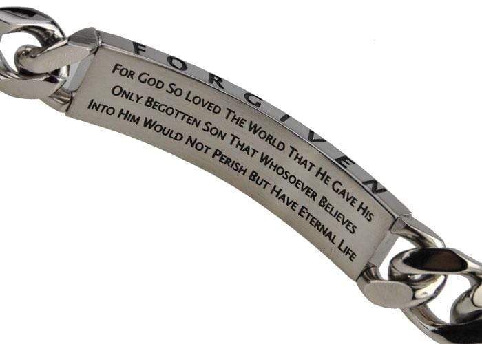 Men's Shield Cross Bracelet Forgiven - Image 3