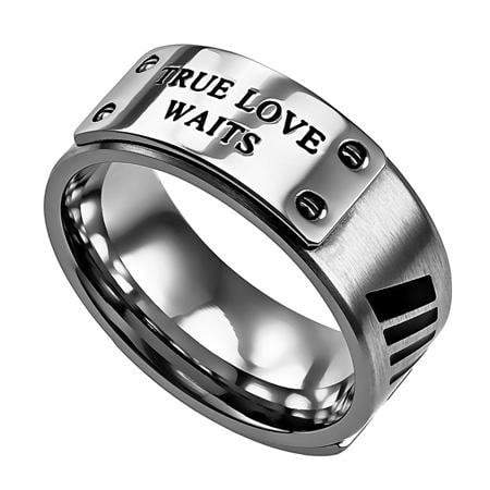 Men's Silver MLX True Love Waits Ring