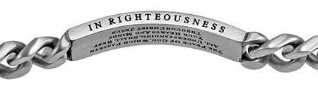 Men's Silver Neo Bracelet Guarded In Christ - Image 2