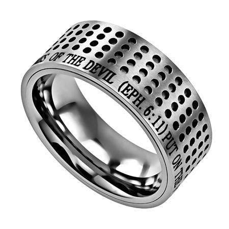 Men's Silver Sport Ring Armor Of God - Image 2