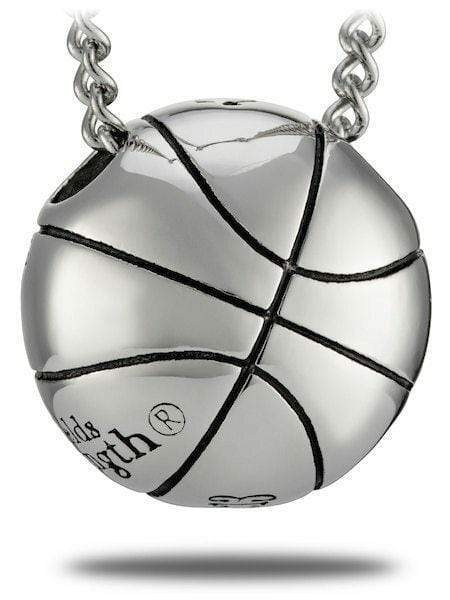 Men's Stainless Steel Basketball Necklace Philippians 4:13 - Image 2