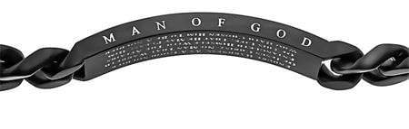 Men's Stainless Steel Black Sport Bracelet Soldier Of Christ - Image 3