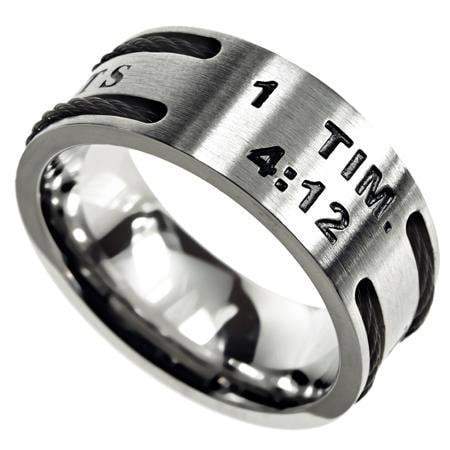 Men's True Love Waits Cable Ring - Image 2