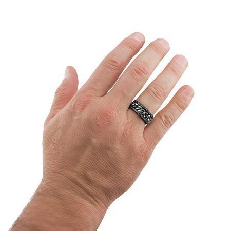 No Weapon Black Chain Ring - Image 2