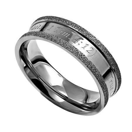 Silver Champagne True Love Waits Ring - Image 2
