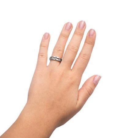 Solitaire True Love Waits Purity Ring January Garnet - Image 2