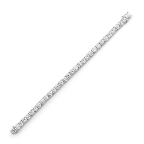 Sterling Silver CZ Tennis Bracelet - Image 2