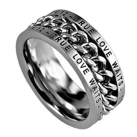 Men's True Love Waits Chain Ring - Image 2