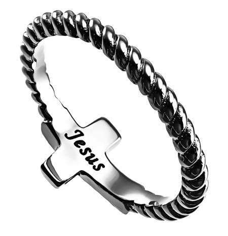True Peace Simplicity Cross Ring - Image 2