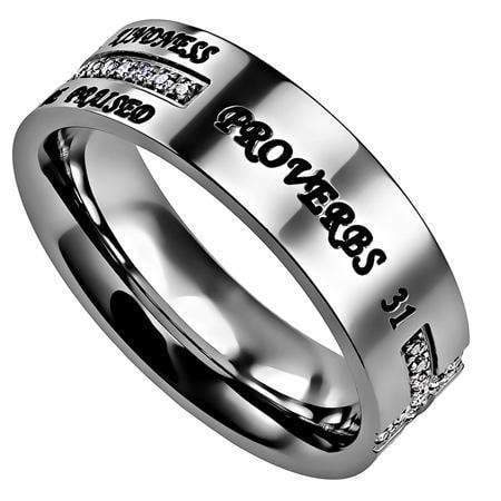 Woman Of God Crescent Cross Ring - Image 2