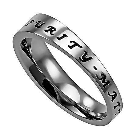 Women's Calvary Purity Ring - Image 2