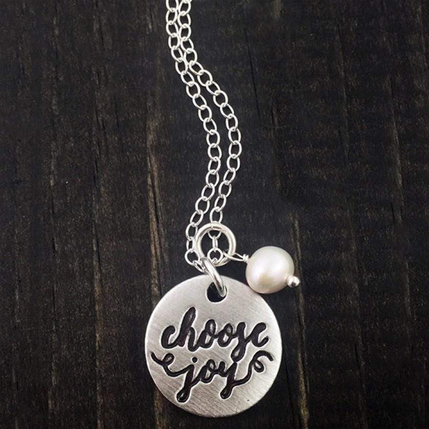 Women's Choose Joy Calligraphy Necklace - Image 2