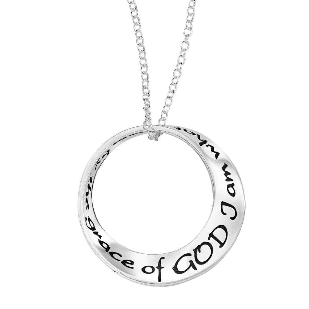 Women's Grace Of God Sterling Silver Necklace
