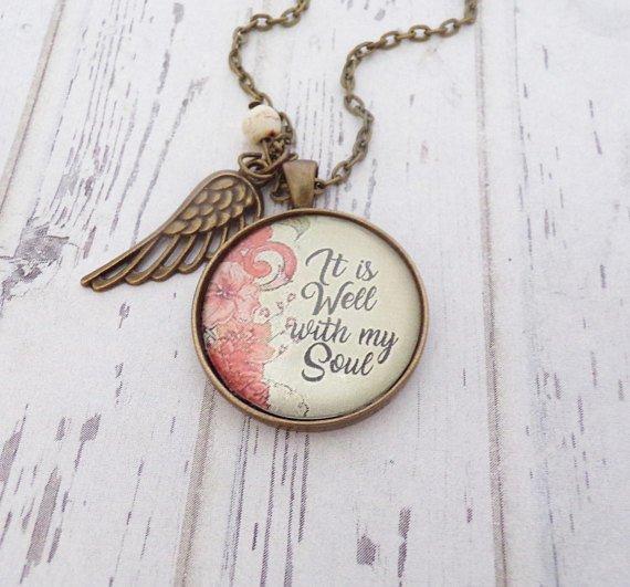 Women's It Is Well With My Soul Pendant Necklace