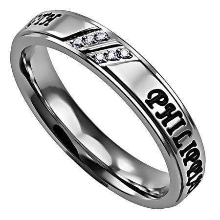 Women's Luxury Ring Christ My Strength - Image 2