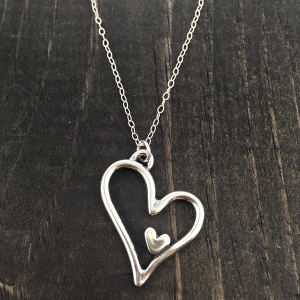 Women's Sterling Silver I Have You In My Heart Necklace