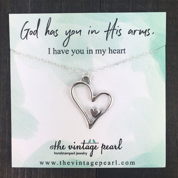 Women's Sterling Silver I Have You In My Heart Necklace - Image 2